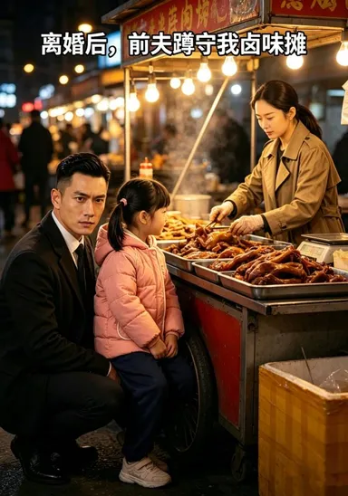Sau khi ly hôn, chồng cũ canh chừng ở sạp đồ kho của tôi